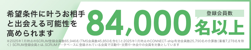希望条件に叶うお相手と出会える可能性を高められます
