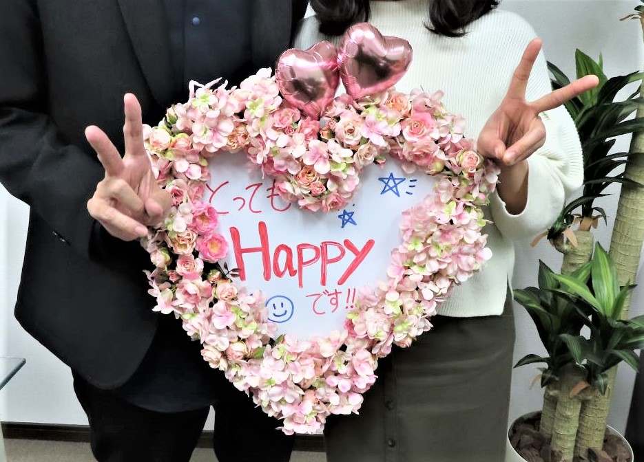 とってもＨａｐｐｙ！！ 人気のお二人がご成婚の手続きにご来店されました＼(^o^)／