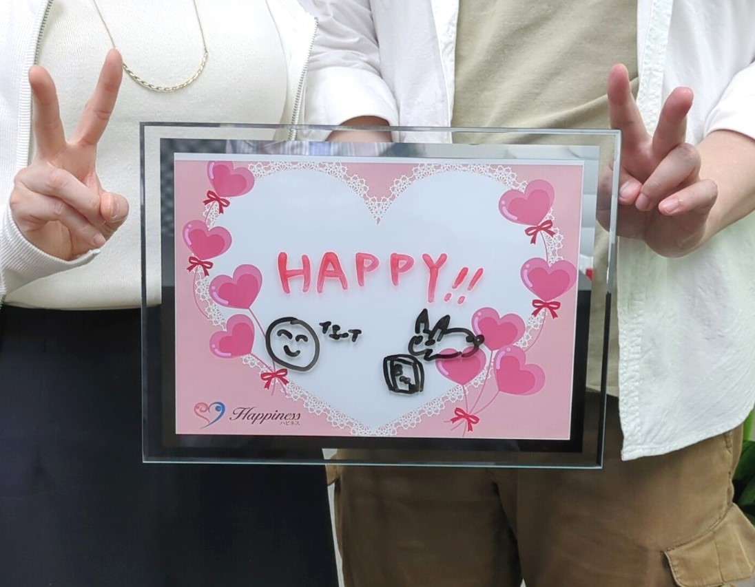 居心地が良くて笑顔で過ごせる素敵な方と結婚が決まりました💕 婚活６ヶ月ちょっとの女性会員様がご成婚手続きにご来店されました(#^^#)