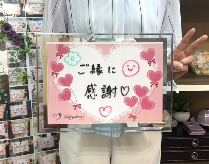 いつもクールな女性会員さまもこの日ばかりはとっても嬉しそうに笑顔一杯でご来店されました＼(^o^)／