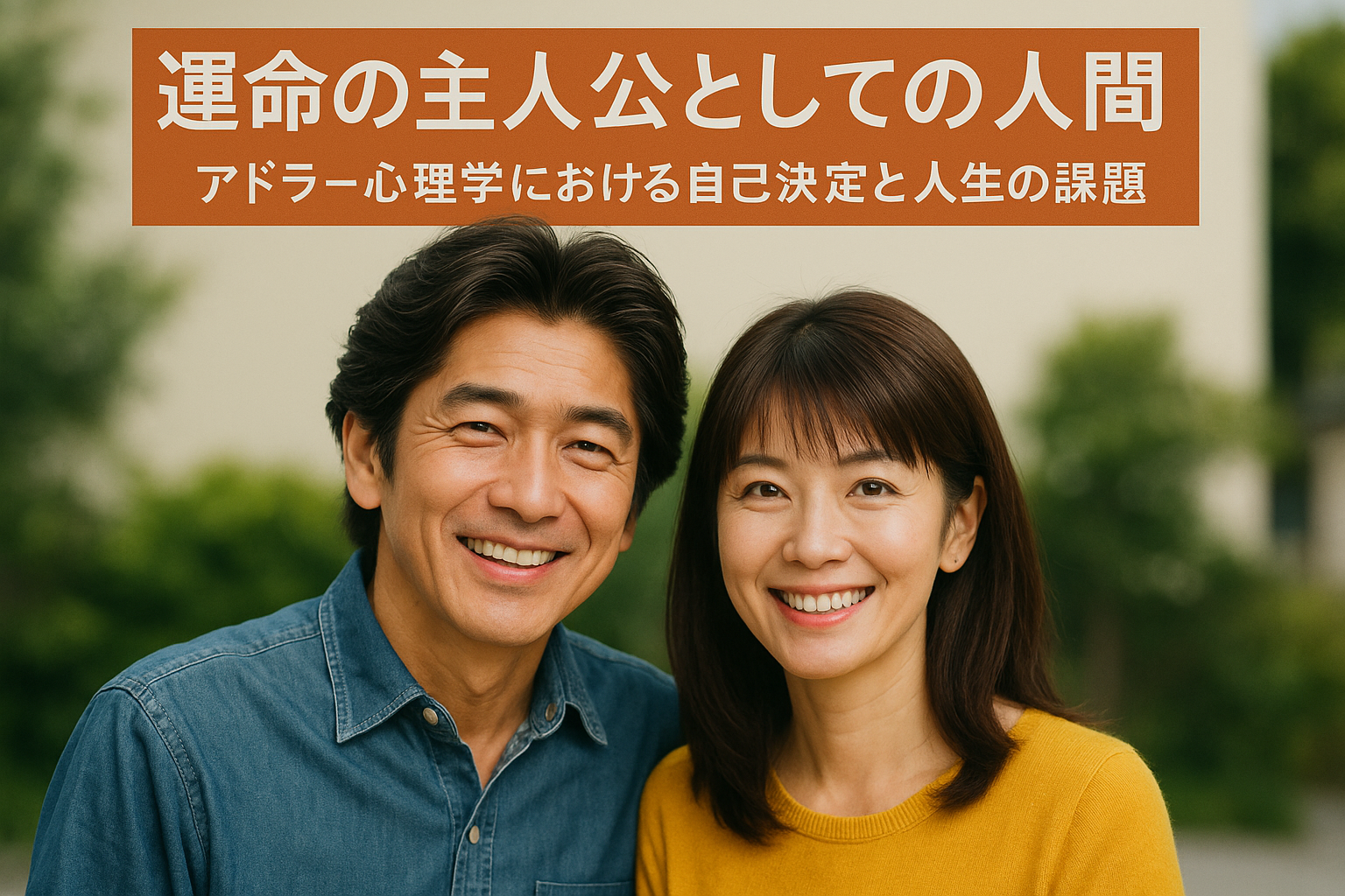 「運命の主人公としての人間:アドラー心理学における自己決定と人生の課題」