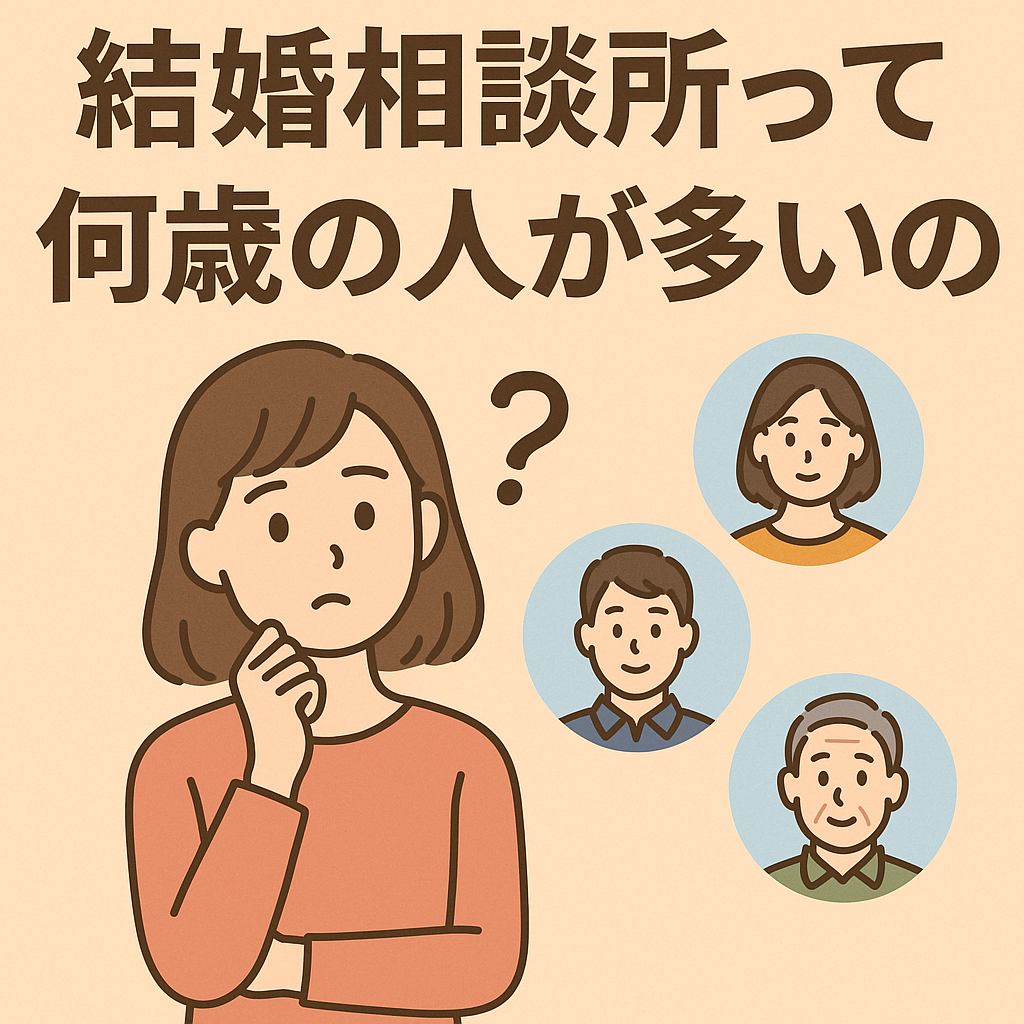 結婚相談所って何歳の人が多いの？