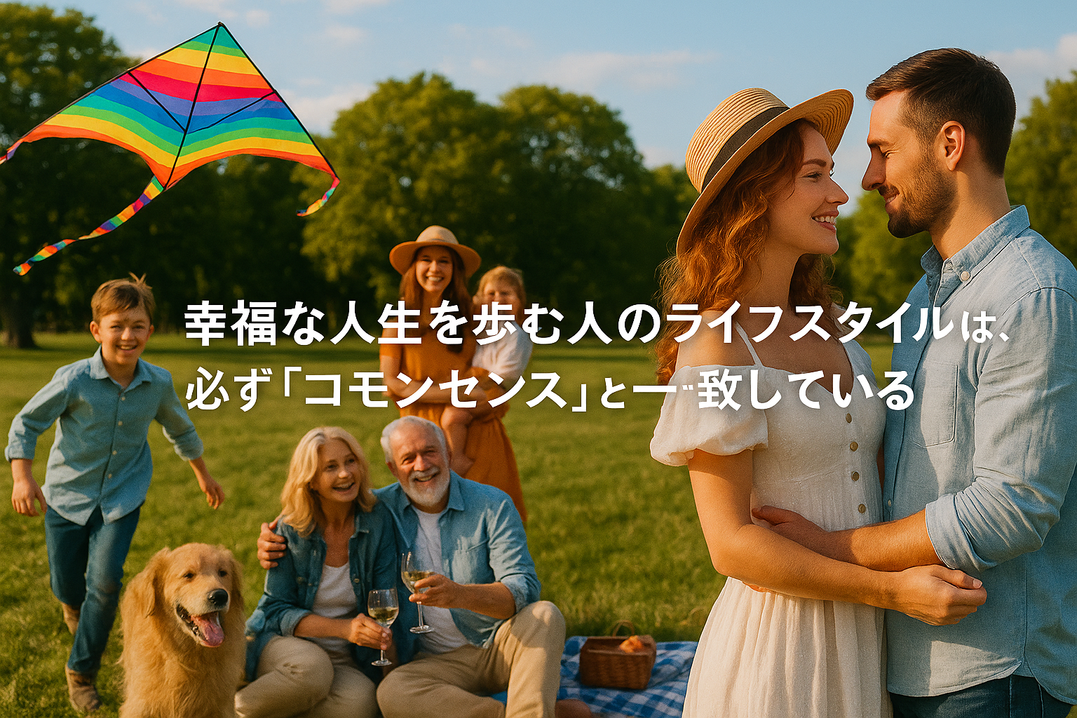 幸福な人生を歩む人のライフスタイルは、必ず「コモンセンス」と一致している