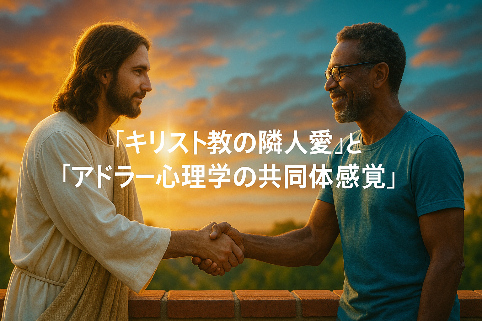 キリスト教の隣人愛がアドラー心理学の共同体感覚を育む